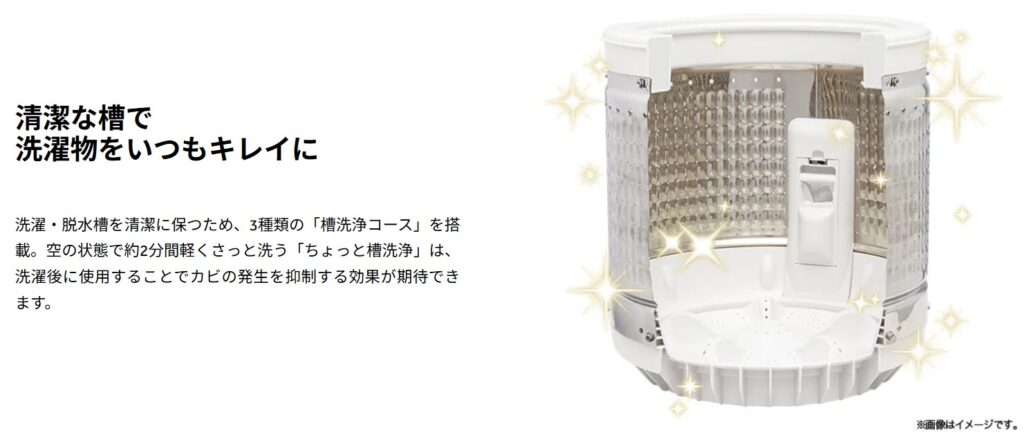 ハイアール　JW-UD61C　漕洗浄